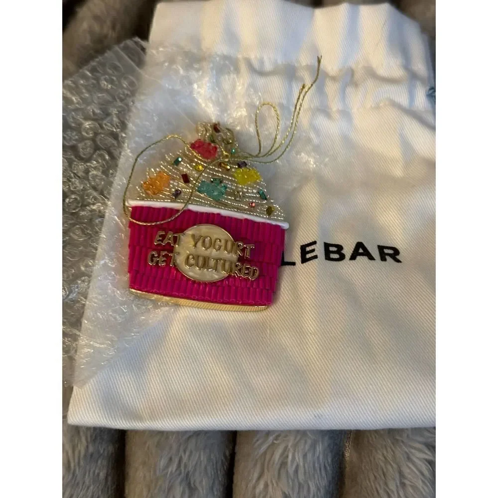 Baublebar  bag charm/keychain ornament fro yo pink berry
